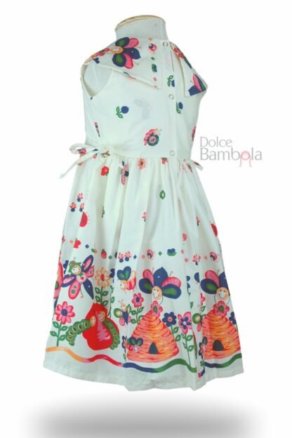 Vestido off-white bichinhos de jardim com gola - Image 3