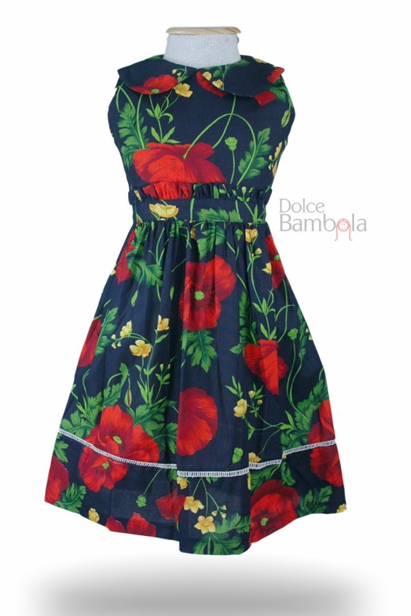 Vestido marinho floral