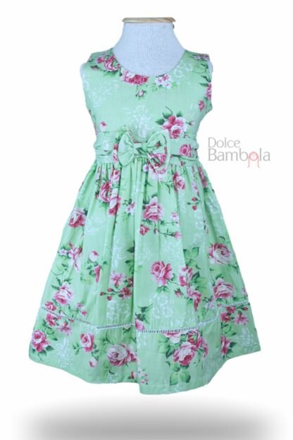 Vestido verde floral