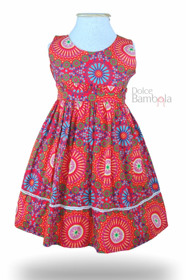 Vestido mandala vermelho