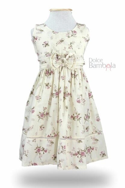 Vestido off white com flores lilás - Image 5