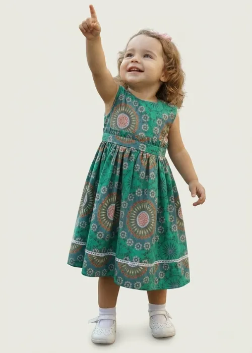 Vestido Mandala Verde