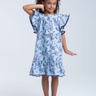 Vestido Jardim Bordado