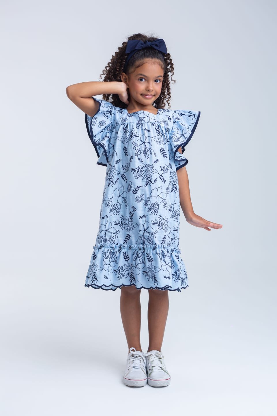 Vestido Jardim Bordado