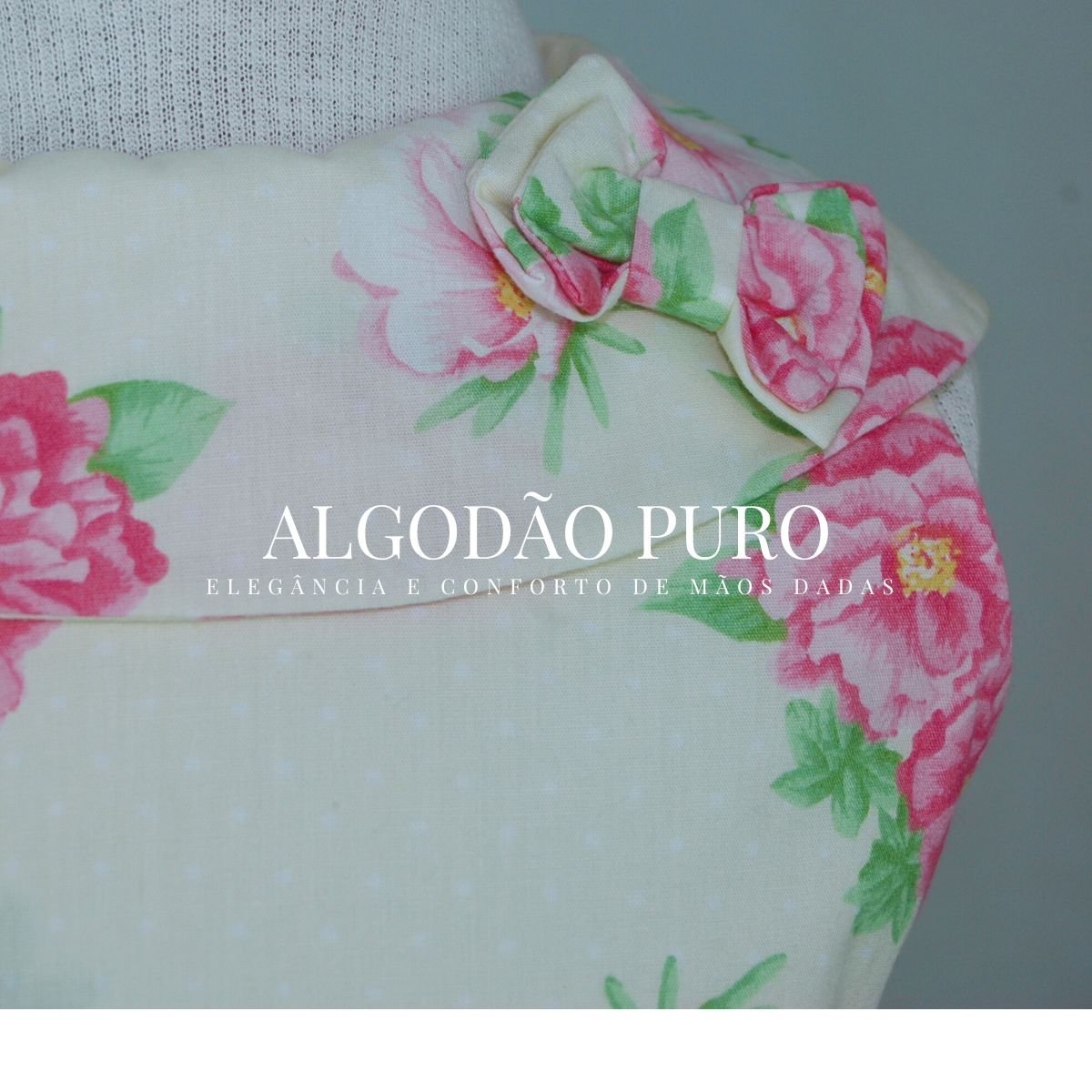 Vestido Off White Floral - Imagem 3