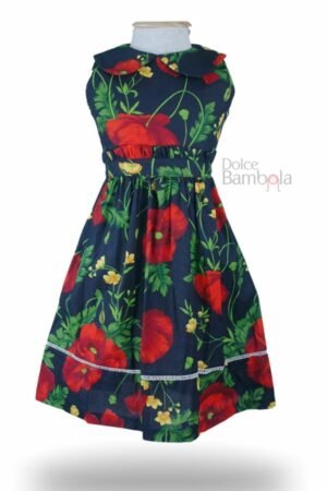 Vestido marinho floral