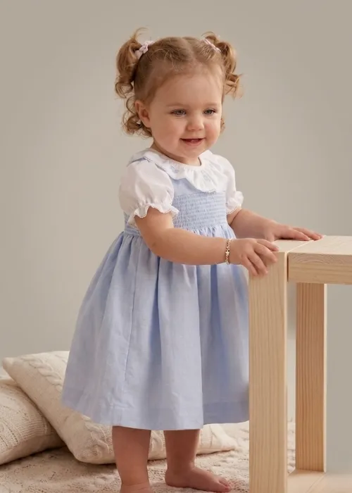 Vestido Casinha de Abelha Azul